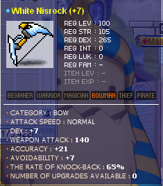 MapleRoyals "Perfect Attack Nisrock Bow".
